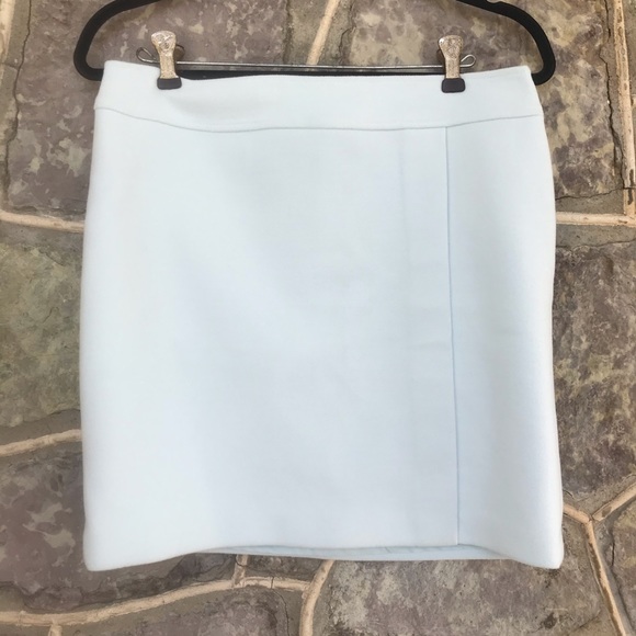 WHBM baby blue petite boot skirt - Picture 2 of 8